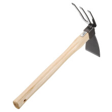 Garden Hoe and Cultivator 15' Steel Hoe Garden Tool AntiRust with NonSlip Wooden Handle