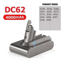 (DC62-4000mAh) con Suitable for Dyson vacuum cleaner battery DC31 DC34 DC35 DC44 DC45 DC72 DC74 V6 V7 V8 V10 rechargeable lithium battery (Type-B)
