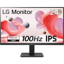 LG Electronics Monitor 24MR400-B, 24 Inch, Full HD 1080p, 100Hz, 5ms GtG, IPS Panel, AMD FreeSync, Smart Energy Saving