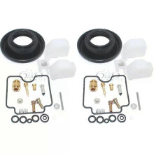 (2 repair kit) con for V Star 1100 XVS1100 1999-2005 V-Star XVS 1100 Motorcycle carburetor repair kit air screw Plunger Diaphragm oil cup float