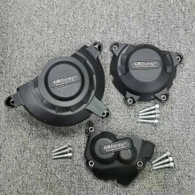 (New 1set) con ZX10R Motorcycles Engine Cover Protection Case GB Racing For KAWASAKI Ninja ZX-10R 2011-2024 Carbon Fiber Texture