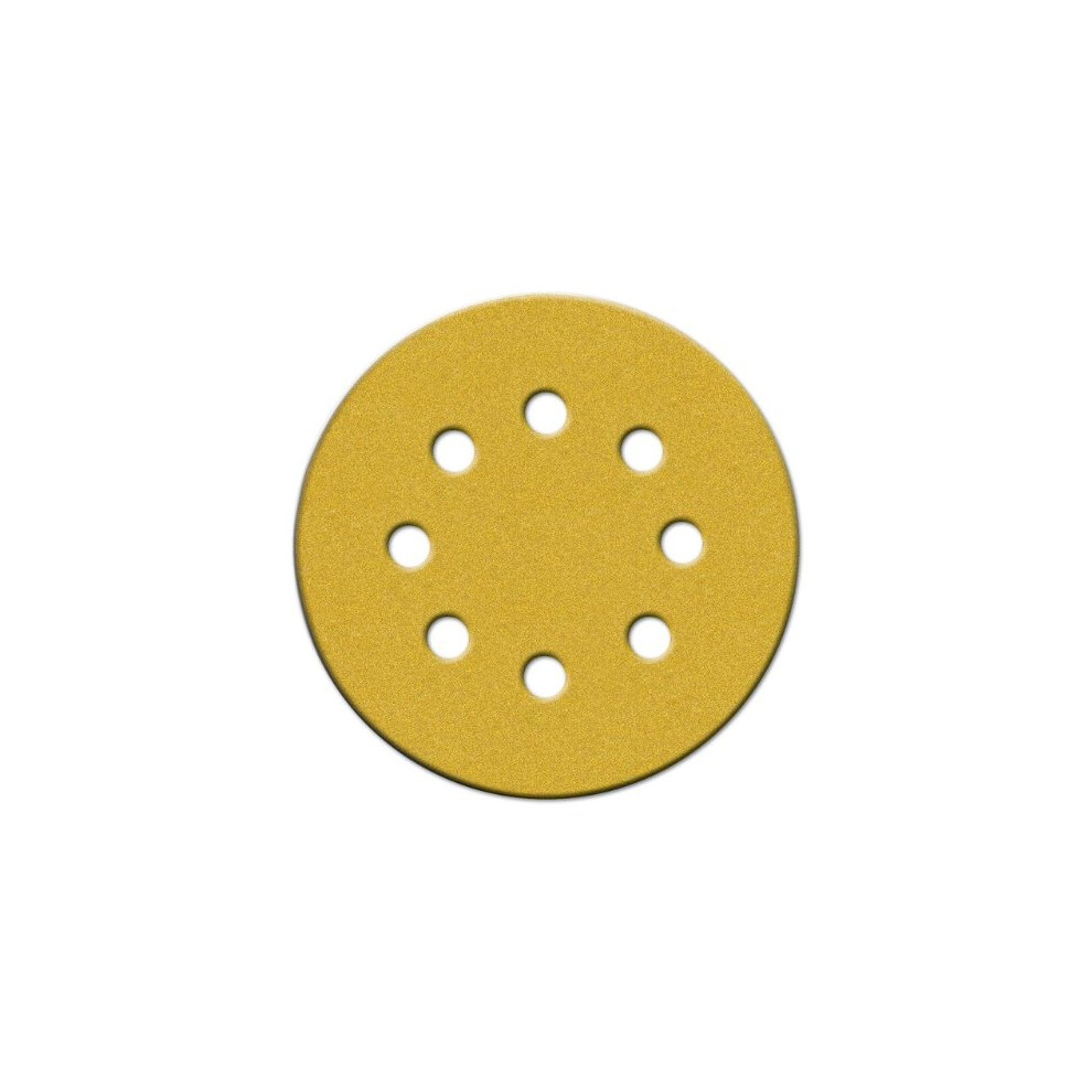 Norton 49218 5' 220 Grit Hook Loop Sanding Discs With 8 Holes 25 Count 6493810778810