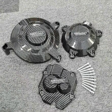(Carbon Fiber Texture) con ZX10R Motorcycles Engine Cover Protection Case GB Racing For KAWASAKI Ninja ZX-10R 2011-2024 Carbon Fiber Texture