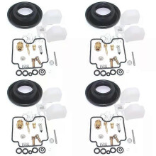 (4 repair kit) con for V Star 1100 XVS1100 1999-2005 V-Star XVS 1100 Motorcycle carburetor repair kit air screw Plunger Diaphragm oil cup float