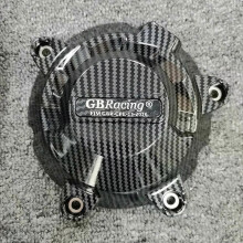 (B) con ZX10R Motorcycles Engine Cover Protection Case GB Racing For KAWASAKI Ninja ZX-10R 2011-2024 Carbon Fiber Texture