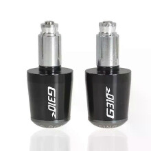 (Black and Gray) con For BMW G310R G 310 R G-310R G310GS All Years 7/8" Motorcycle Universal Handlebar Grips Ends Handle Bar Cap End Plug Slider