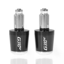 (Black and Sliver) con For BMW G310R G 310 R G-310R G310GS All Years 7/8" Motorcycle Universal Handlebar Grips Ends Handle Bar Cap End Plug Slider