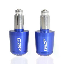 (Blue) con For BMW G310R G 310 R G-310R G310GS All Years 7/8" Motorcycle Universal Handlebar Grips Ends Handle Bar Cap End Plug Slider