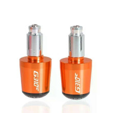 (Orange and Black) con For BMW G310R G 310 R G-310R G310GS All Years 7/8" Motorcycle Universal Handlebar Grips Ends Handle Bar Cap End Plug Slider