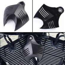 Compatible with 1992 Motocycle Black Twin Horn Cover Cowbell