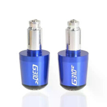 (Blue and Black) con For BMW G310R G 310 R G-310R G310GS All Years 7/8" Motorcycle Universal Handlebar Grips Ends Handle Bar Cap End Plug Slider