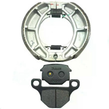 (Front Rear Pads)con Motorcycle Front Rear Brake Pads Shoe Set For SUZUKI GN125 1982 1983 1984 1985 1986-1990 GN125H China Made 2009-2021 GN 125 125H
