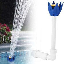 Pool Fountain Jet Adjustable Waterfall Spray Above Inground Swimming Pool Waterfall Sprayer Lotus Flower Pond Fountain Nozzle Accessories