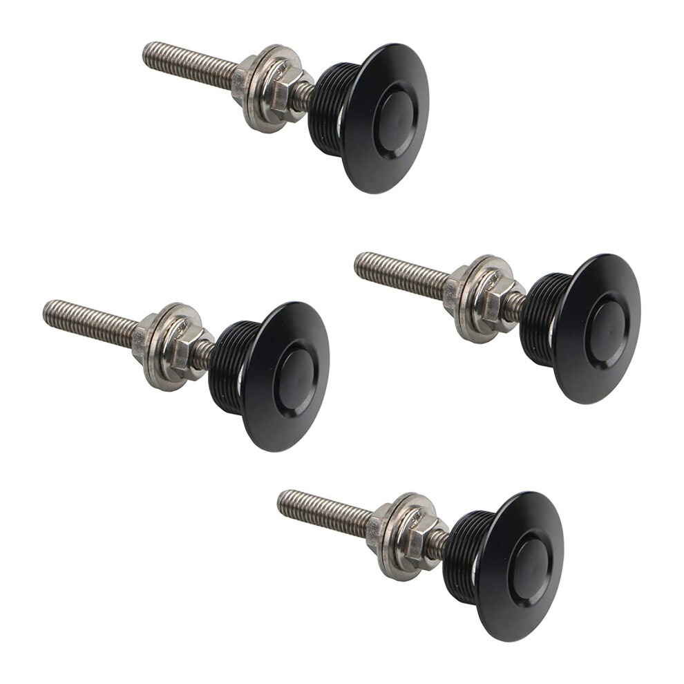 4X 30Mm (1.18 Inch) Universal Auto Vehicle Quick Release Latch Mini Hood Pin Lock Clip Kit 689788537658