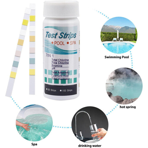 2x Pool And SPA Test Strips Water Quality Test Strips PH Test Strips for Swimming Pools 2