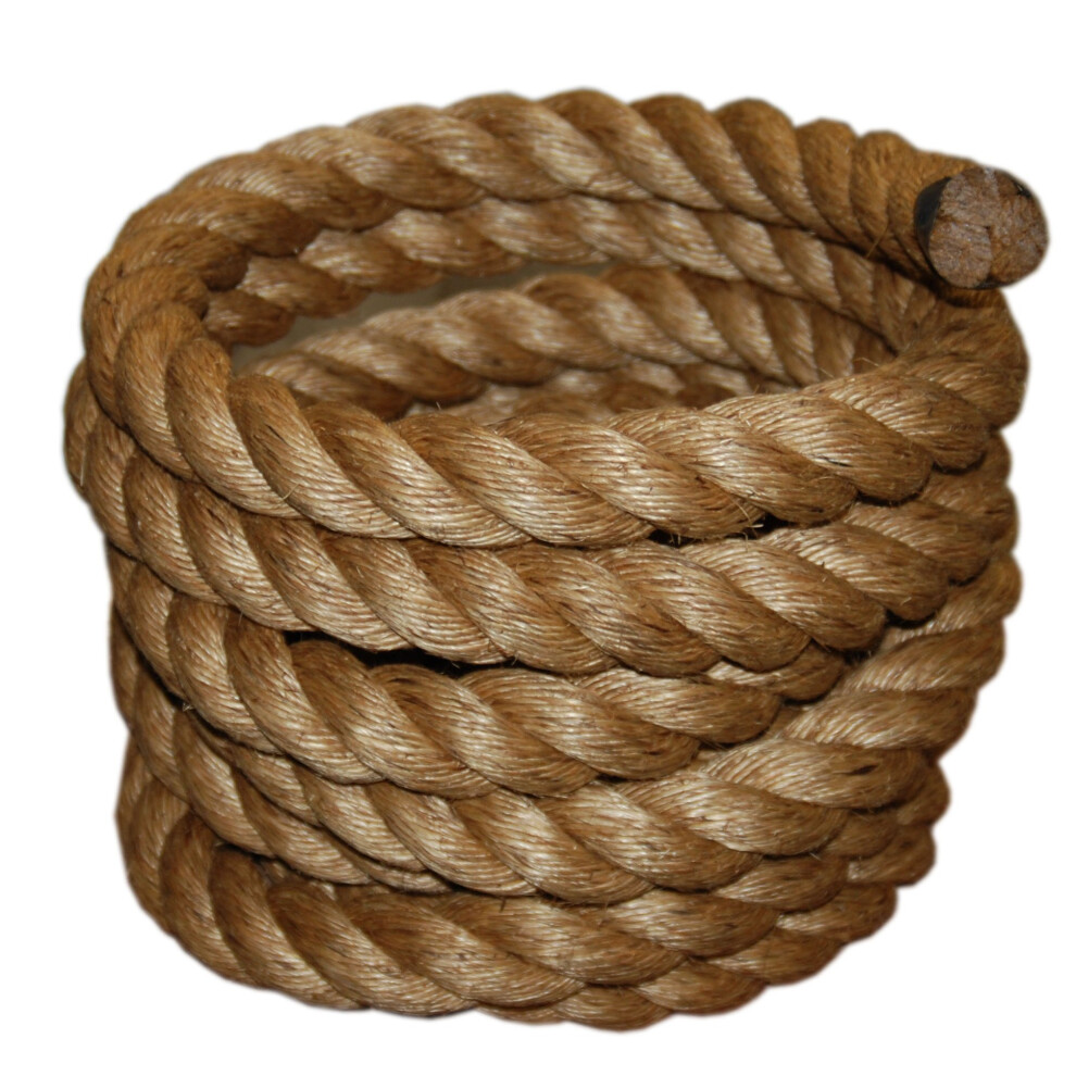 T.W Evans Cordage 11/2Inch by 50Feet Pure Number1 Manila Rope, Brown-image-OPC-PHZH7QX-NEW