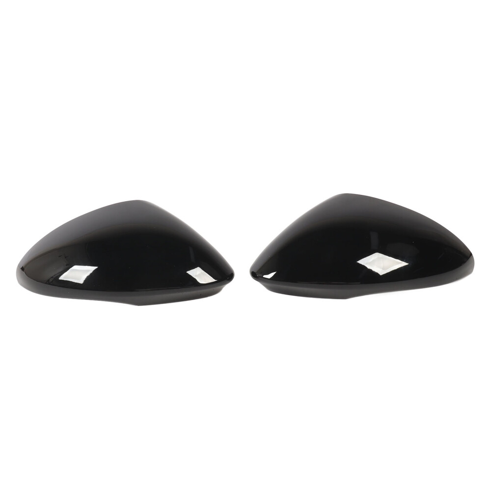 1 Pair Rearview Mirror Cap Left And Right Black 9121376800528
