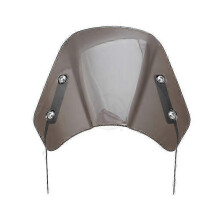 (Smoke) CON Universal Motorcycle Abs Windshield Wind Deflector Windscreen For Harley Honda Yamaha Kawasaki Suzuki 5"-7" Headlight