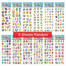 (Blue) con 5/12Sheets 3D Bubble Dress Up Girls Stickers Cartoon Princess Change Clothes DIY Kawaii Toys Children Birthday Party Decoration