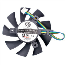 PLA08015B12HH Diameter 75mm, Hole Pitch 40mm DC12V 0.35A 4 Lines 4pin Double Ball Bearing Cooling Fan for Graphics Card(4Wire 4pin)