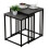 Spot On Dealz Set of 2 Nesting Table Living Room Side Tables Stone Effect Top 1