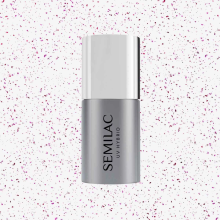 Semilac T14 Top Coat No Wipe Blinking Violet & Rose Flakes 7ml