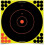 ShootNC 12' Bull'sEye Reactive Targets  Highly Visible Instant Feedback SelfAdhesive 5