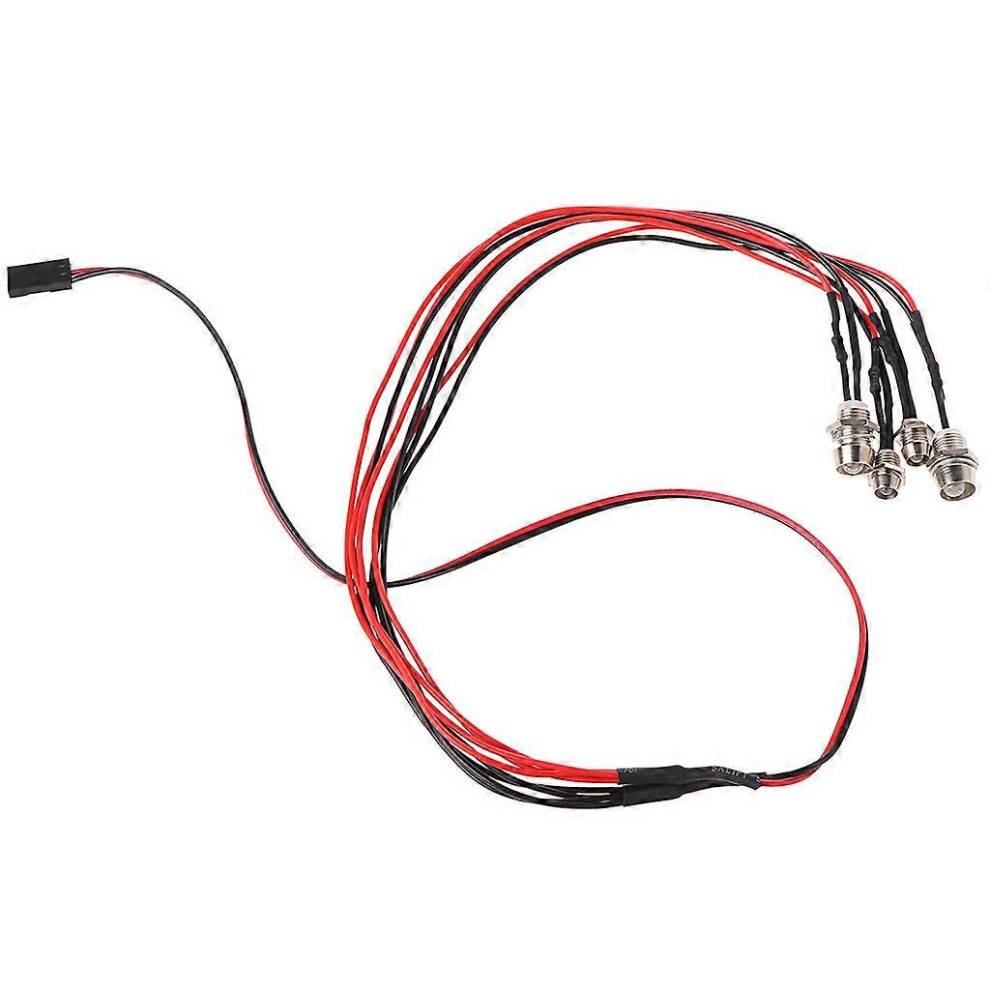 (As Show, One Size) Rc On-Road Model Drift Car New Led Night 5Mm & 3Mm Headlamps Heads 5Mm/3Mm Light/Red
