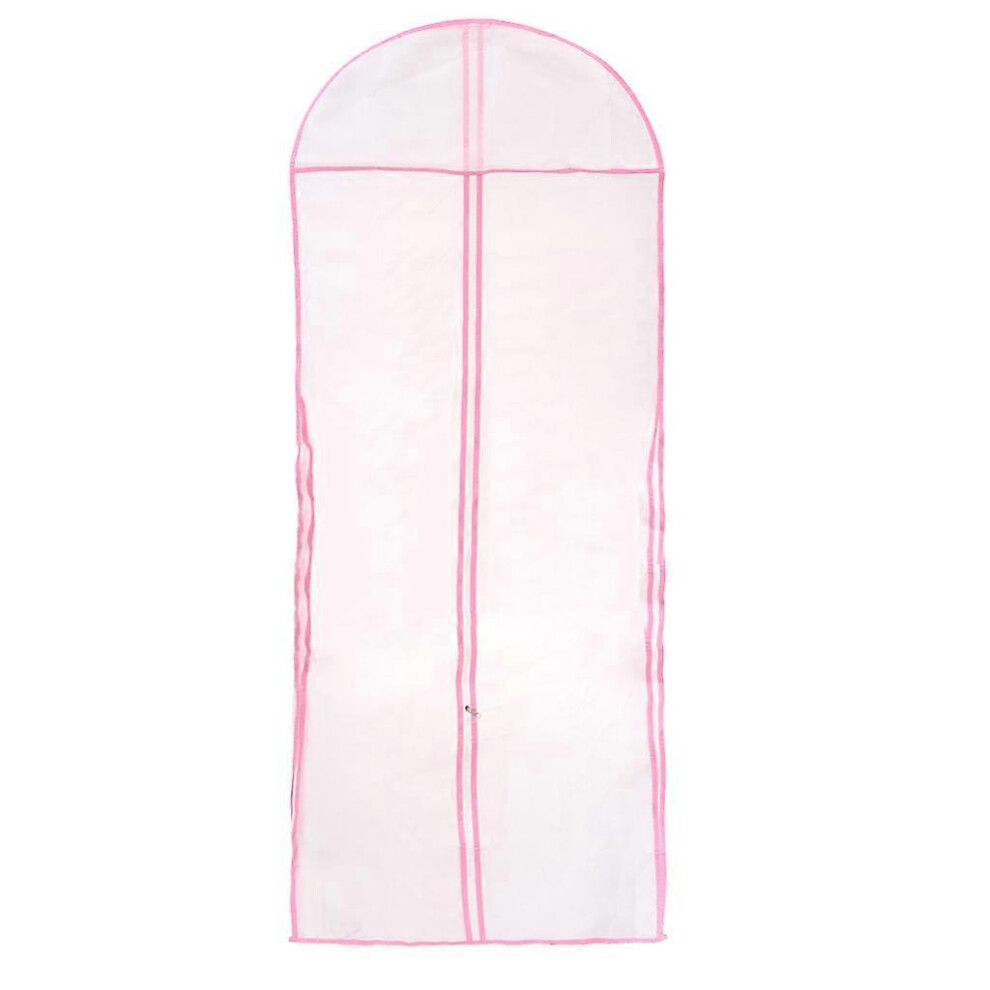 (As Show, One Size) 180Cm Bridal Wedding Dress Dustproof Storage Bag Cover Evening Garment Protector White
