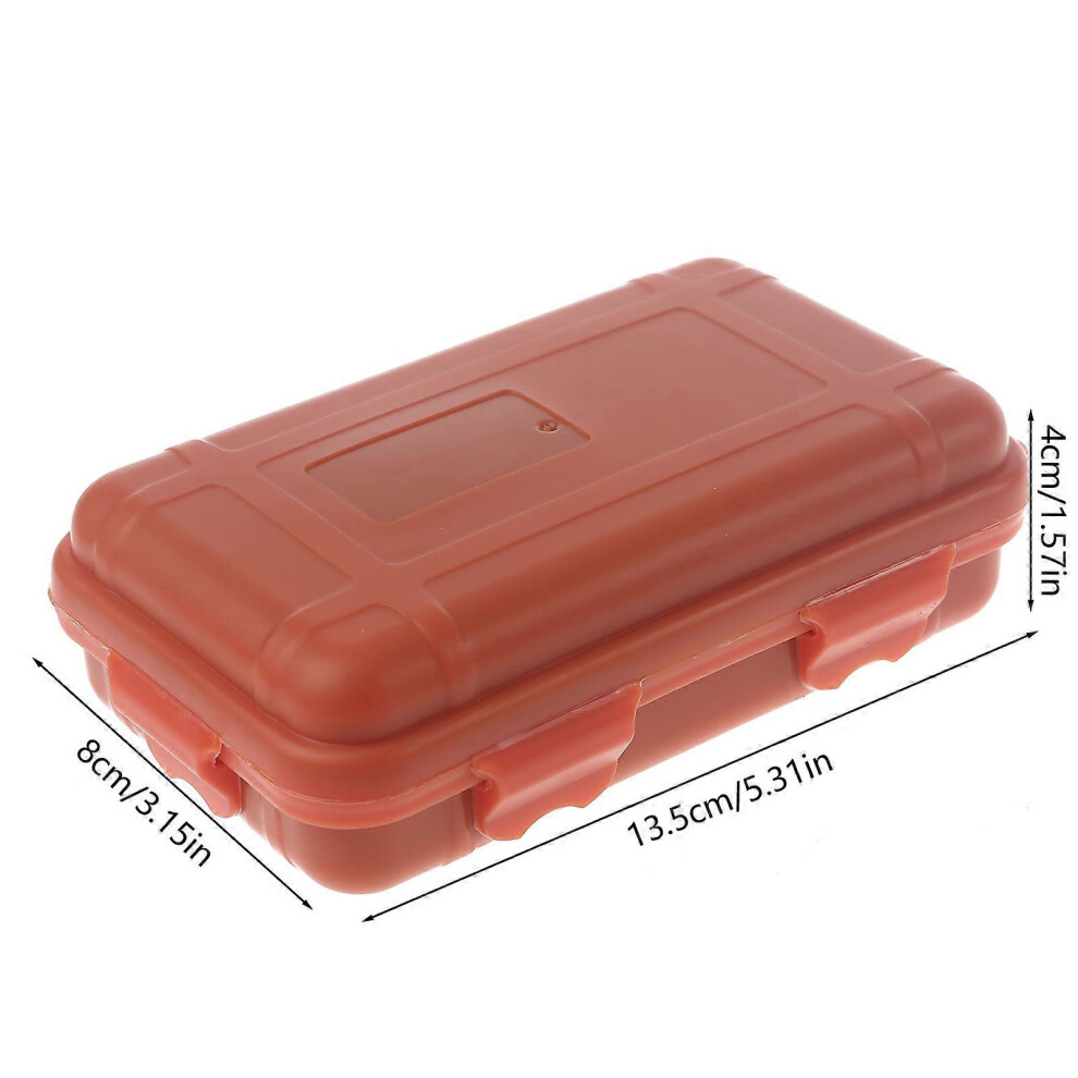 (, One Size) Edc Outdoor Survival Waterproof Equipment Sealed Box Dustproof Pressure-Proof Orange/Black