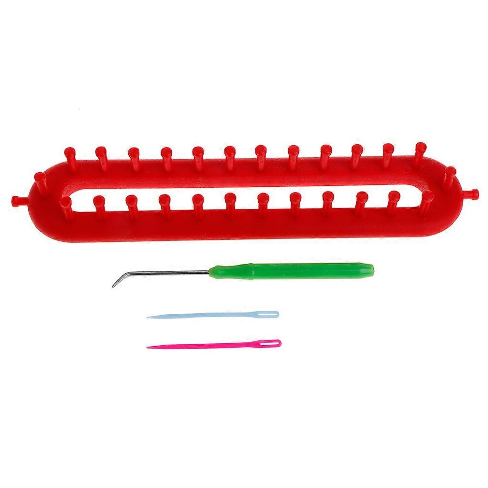 (As show, One size) 3 Size ABS Plastic Loom For Scarf Shawl Hat Socks Long Knit Knitter Knitting  Light Grey
