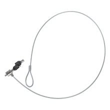 (As show, One size) Notebook Laptop Computer Lock Security Security Chain Cable Chain With Key Notebook Silver