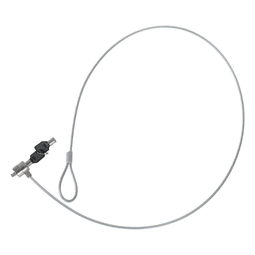 (As show, One size) Notebook Laptop Computer Lock Security Security Chain Cable Chain With Key Notebook  Silver