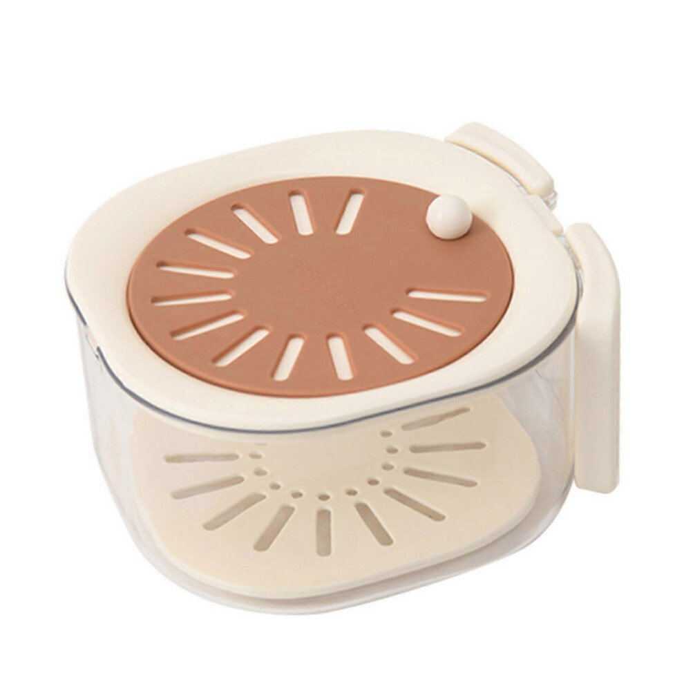 (Coffee Color, One size) Space Saving Fruit And Vegetable Washing Bowl With Strainer Functional Fruit Washing Basket For Convenient Use  Coffee Color