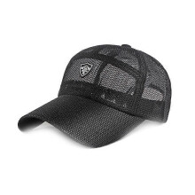 (FREE SIZE, Black) MIMIGO Breathable Mesh Summer Hat Men Womens Baseball Cap Distressed Ponytail Messy for Hiking and Running Outdoor Sports