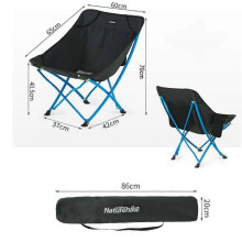 (Black) MIMIGO Outdoor Portable Folding Chair for Beach/Camping/Picnic/Climbing/Sketch