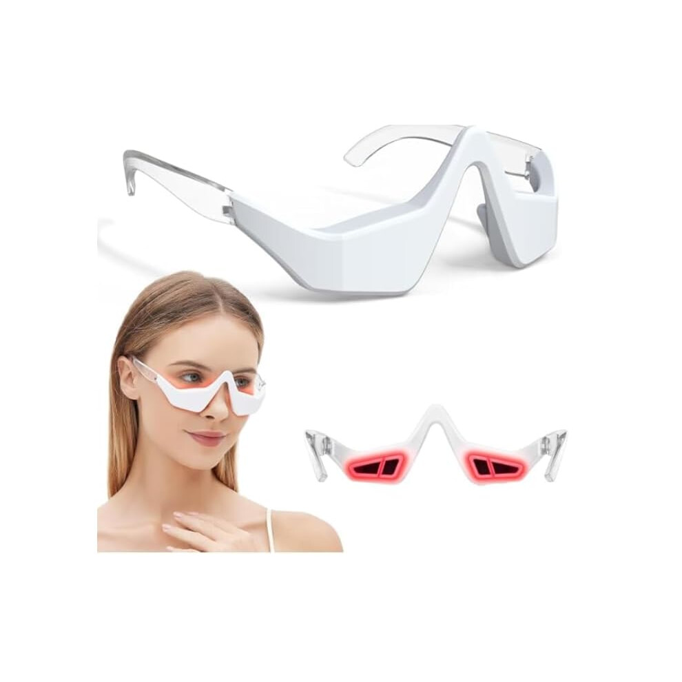 Undereye Therapy Glasses With 3D Fit Microcurrent Massage Eye Care Red/Light
