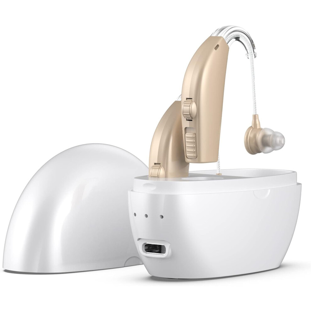 Irich Rechargeable Hearing Aids For Seniors With Noise Cancelling, Upgraded Amplifier For Hearing Loss, Personal Sound Assist Devices With Volume Control
