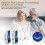 Easy to Operate Hearing Aid for Elderly, One Touch Adjustment, Built-in Noise Reduction, Rechargeable (Silver) 6