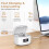 Easy to Operate Hearing Aid for Elderly, One Touch Adjustment, Built-in Noise Reduction, Rechargeable (Silver) 5