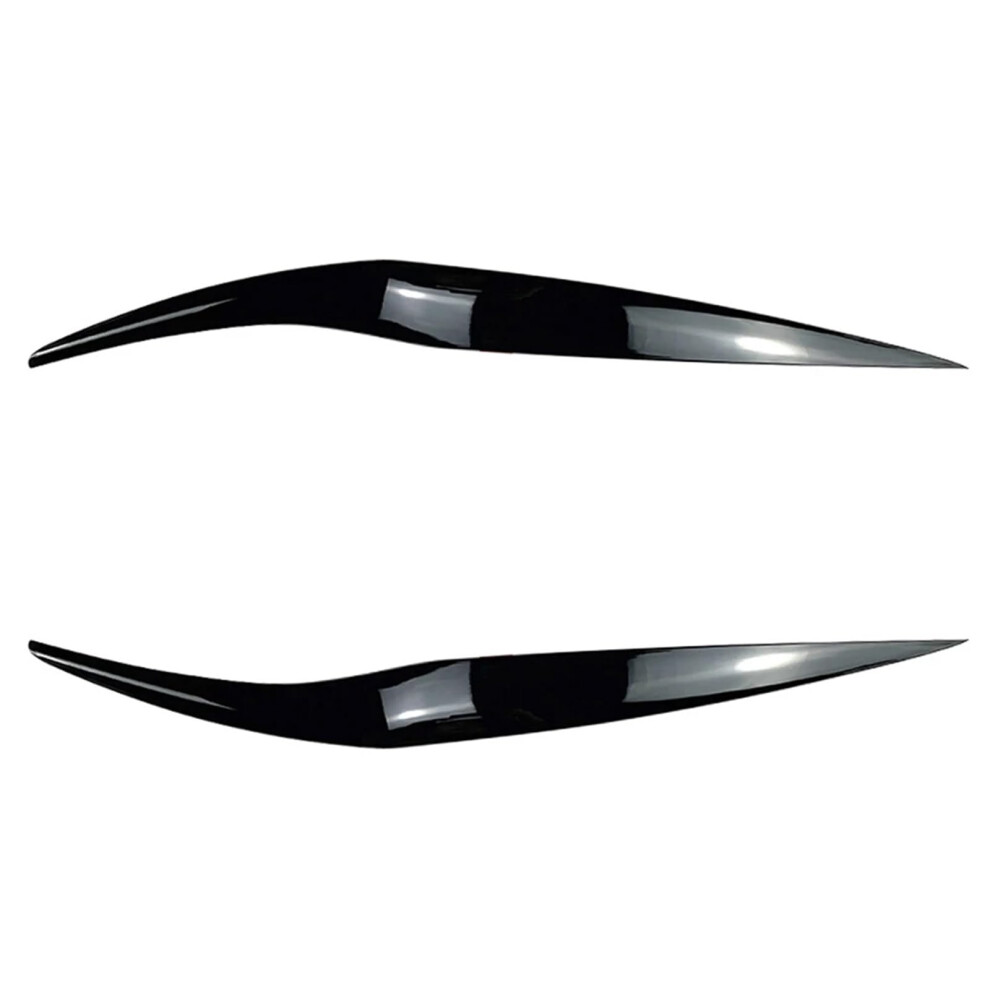 Car Headlights Eyebrows, Abs Gloss Headlight Eyebrow Trim Compatible For Ford Fiesta Mk6.5 20132017 Black 689788540214