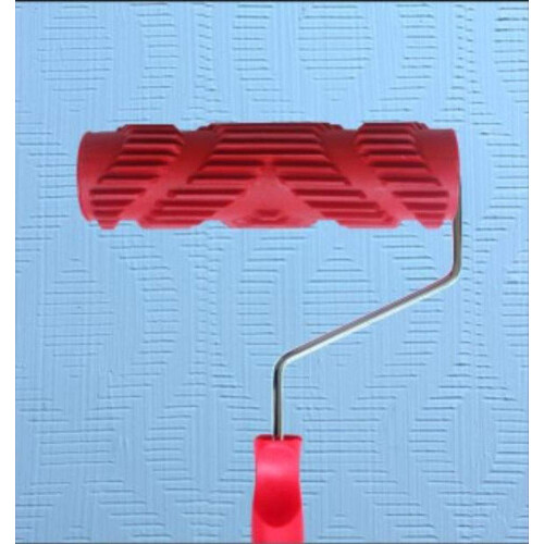 7' DIY Patterned Paint Roller Decorative Rubber Roller Decorative Art Roller Texture Roller with Plastic Handle  More Than 300 Patterns (Pattern AF0)