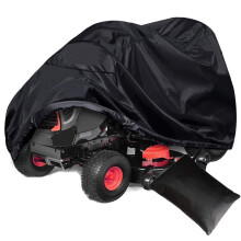 Air Filters, Mower Cover with Drawstring and Storage Bag for Dust Weather Cover Lawn Mower Cover Tractor Cover Riding Lawn (Black)