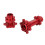 RC Motorcycle Wheel Hex Hubs Aluminum Front Rear 4