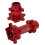 RC Motorcycle Wheel Hex Hubs Aluminum Front Rear 6