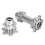 RC Motorcycle Wheel Hex Hubs Aluminum Front Rear 7