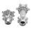 RC Motorcycle Wheel Hex Hubs Aluminum Front Rear 8