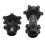 RC Motorcycle Wheel Hex Hubs Aluminum Front Rear 8