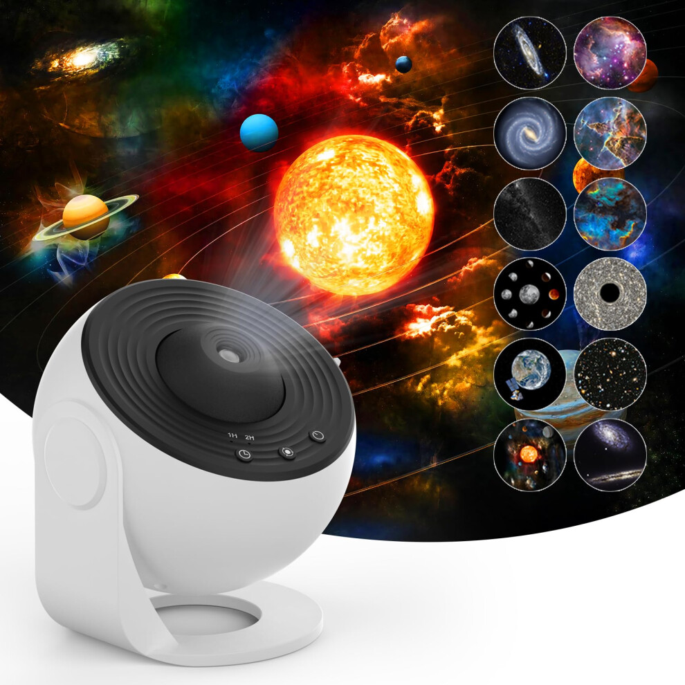 Light Planetarium Star Projector, Galaxy Projector,Realistic Starry Sky Night ,4K Replaceable Hd 13 Film Discs