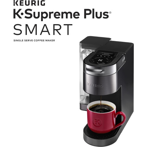  KSupreme Plus SMART Single Serve KCup Pod Coffee Maker (Black) My KCup Universal Reusable Filter 1